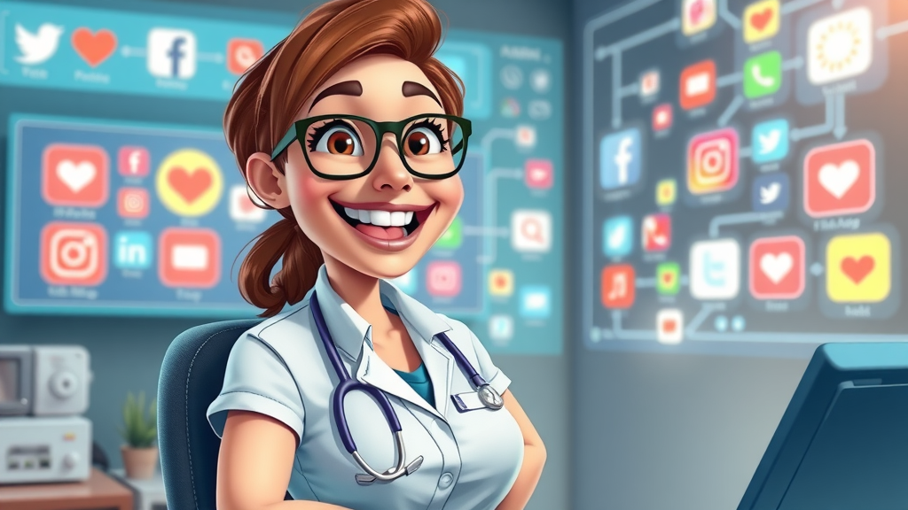 Veterinary clinic marketing manager scheduling social media posts to boost Google Business Profile engagement