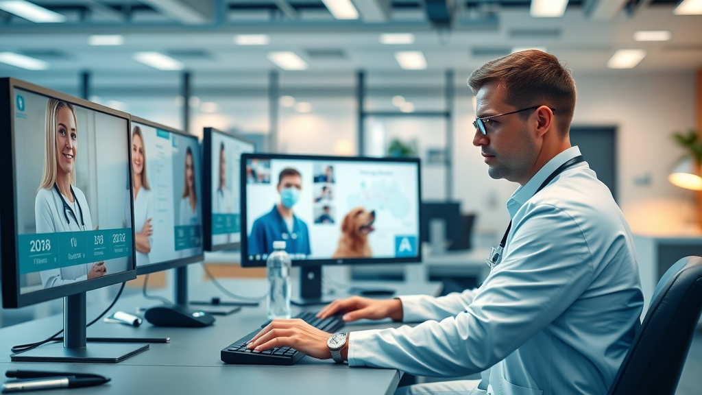 Timeline showing the evolution of veterinary telehealth and digital care services in Australia.